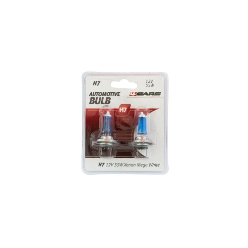 4CARS 12V H7 55W Xenon Mega White 2ks (double blister)