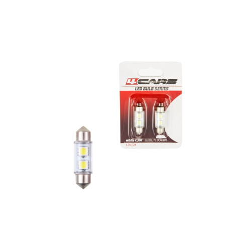 4CARS LED ZIAROVKA 2LED 12V FESTOON SMD T11X36MM