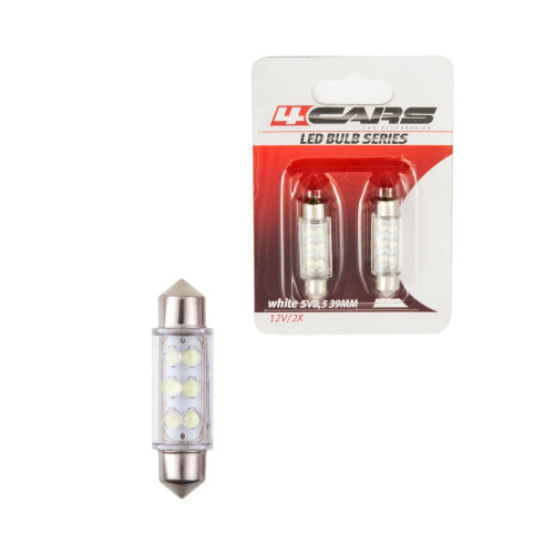 4CARS LED ŽIAROVKA 6LED 12V SV8,5 39MM 4CARS LED ŽIAROVKA 6LED 12V SV8,5 39MM
