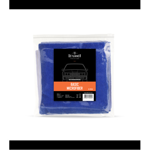 Deturner Basic Microfiber - 5 ks 350gsm mikrovláknové utierky (40 x 40cm)