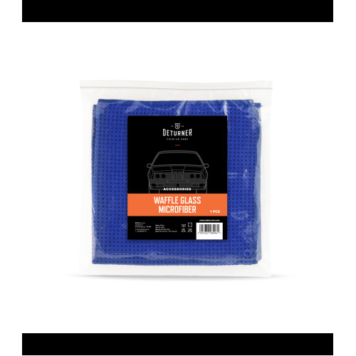 Deturner Waffle Glass Microfiber - 1 ks mikrovláknová utierka na sklá (40 x 40cm)
