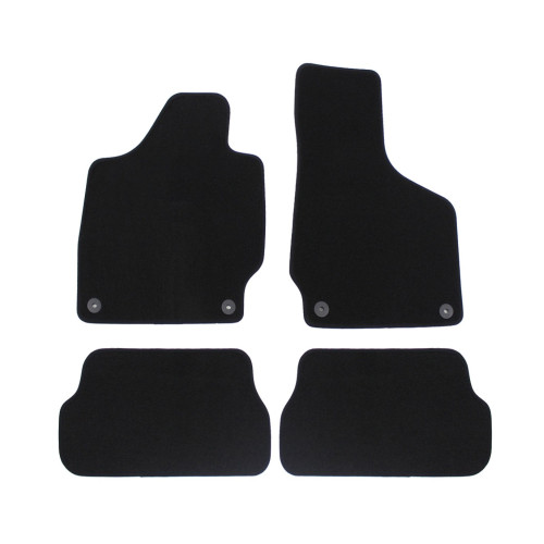 Miracle Velur Black AUDI TT 8J 2006-2014 4ks
