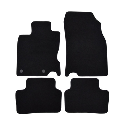 Miracle Velur Black NISSAN Qashqai J11 2014-2020 4ks