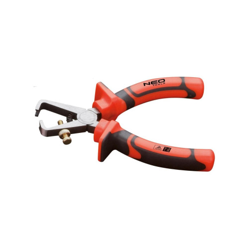 NEO Kliešte na izolácie 160mm VDE, (6 "), crv, leštené