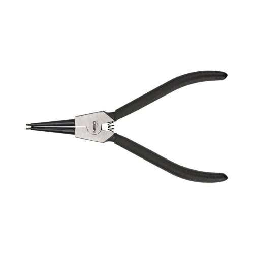 NEO Kliešte na poistné krúžky 140 mm, vonkajšie, s pevným hrotom, CrMo, rozsah 10-25 mm, priemer hrotu 1,5 - 2,0 mm